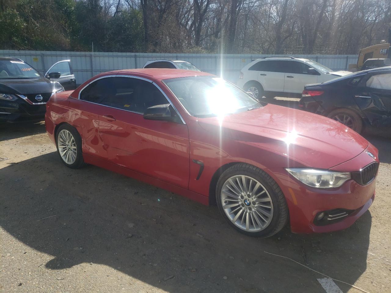 2015 BMW 4er VIN WBA3V5C59FP752781 Copart auction photo, side / rear end damage thumbnail 4