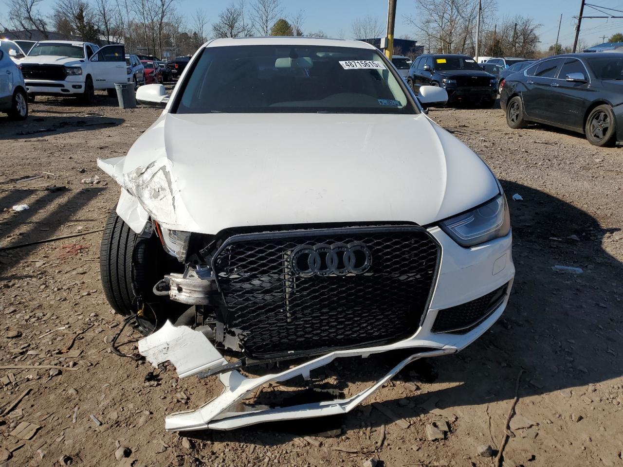 2015 Audi A4 VIN WAUBFAFL1FN032009 Copart auction photo, front end / side damage thumbnail 5