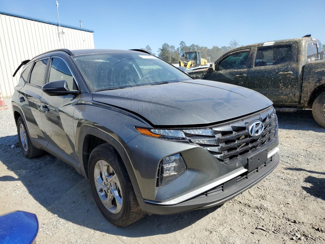 2022 Hyundai Tucson VIN 5NMJBCAEXNH121166 Copart auction photo, top/roof damage thumbnail 4