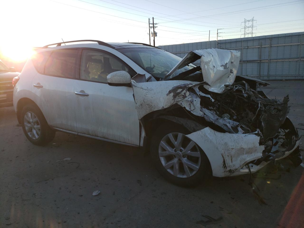 2014 Nissan Murano VIN JN8AZ1MW0EW519850 Copart auction photo, front end / hail damage thumbnail 4