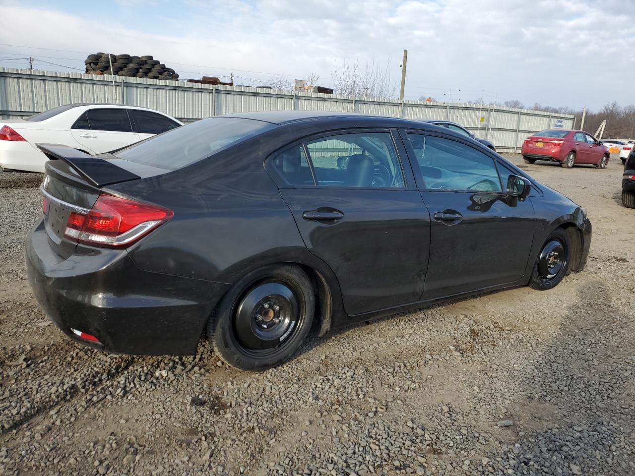 2014 Honda Civic VIN 2HGFB2F95EH515537 Copart auction photo, front end / rear end damage thumbnail 3
