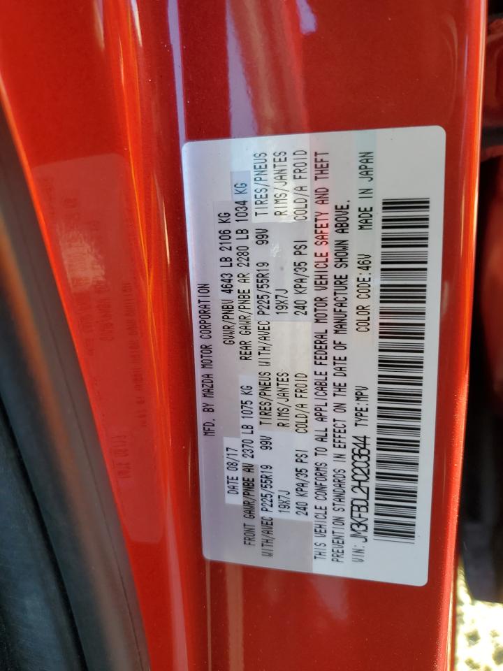 2017 Mazda CX-5 VIN JM3KFBDL2H0203644 Copart auction photo, front end / side damage thumbnail 13