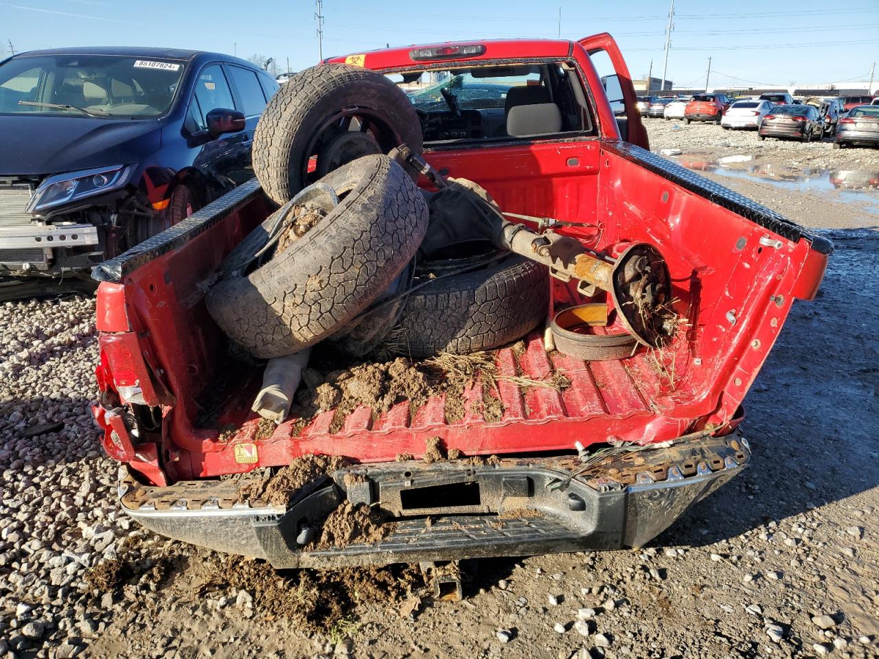 2007 Chevrolet Silverado VIN 1GCEK19CX7Z643786 Copart auction photo, all over / undercarriage damage thumbnail 6