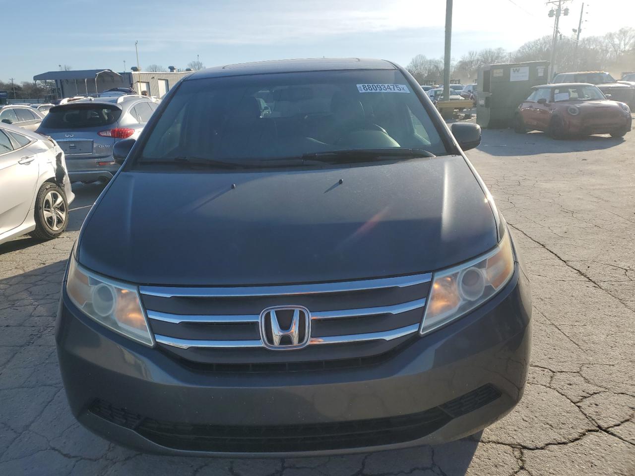 2012 Honda Odyssey VIN 5FNRL5H60CB035065 Copart auction photo, burn damage thumbnail 5