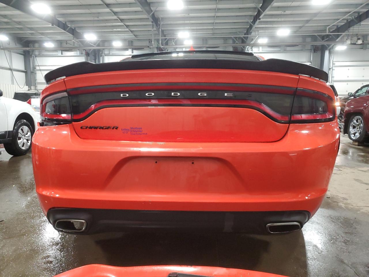 2017 Dodge Charger VIN 2C3CDXJG9HH557829 Copart auction photo, front end / rear end damage thumbnail 6