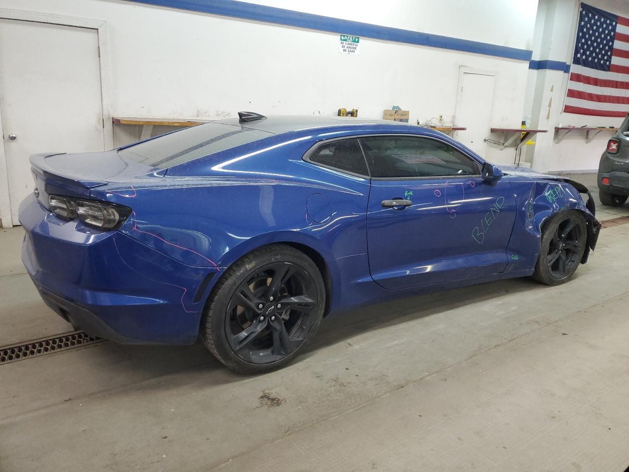 2020 Chevrolet Camaro VIN 1G1FB1RS9L0148837 Copart auction photo, front end / side damage thumbnail 3