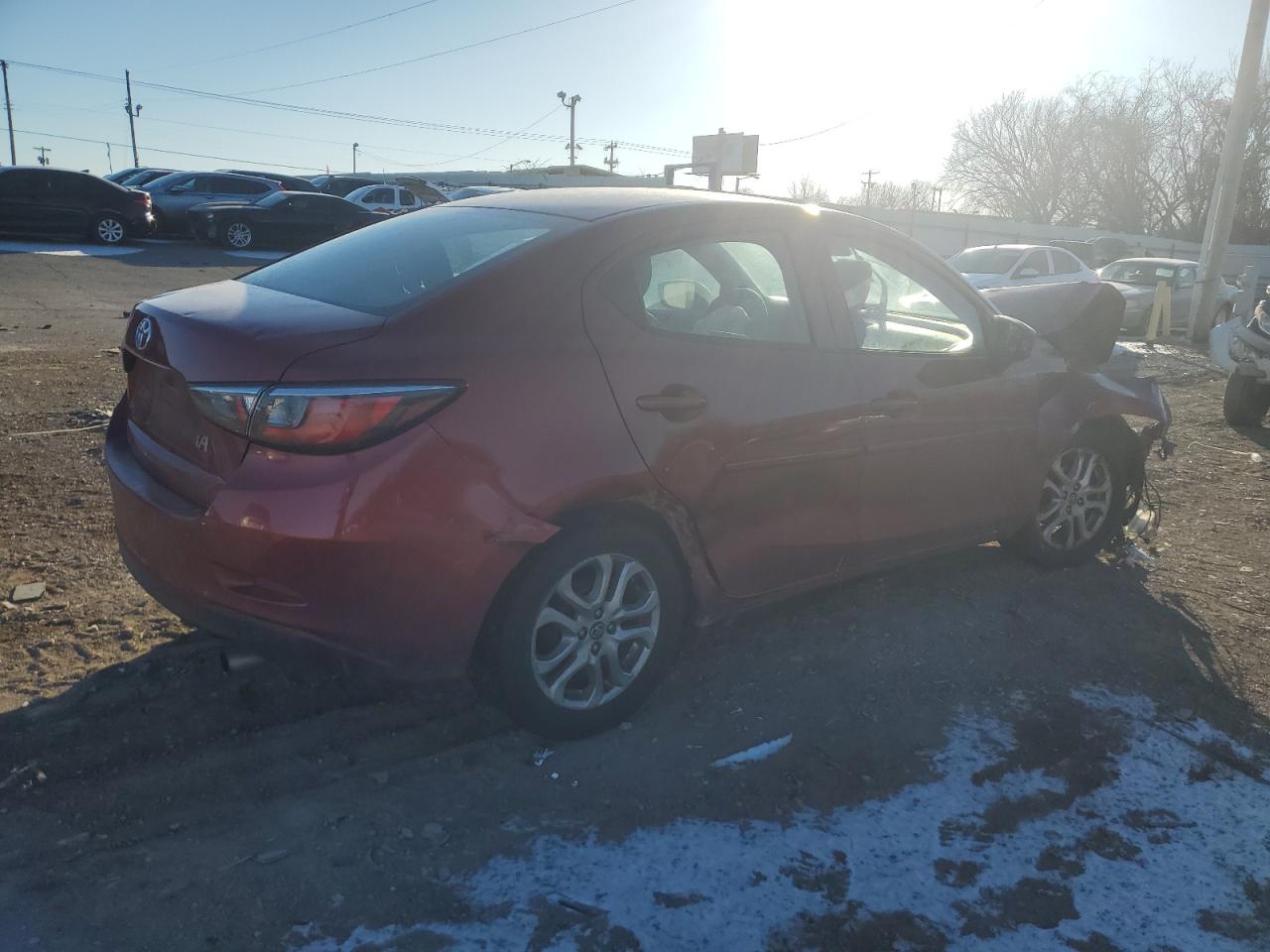 2017 Toyota Yaris VIN 3MYDLBYV4HY166514 Copart auction photo, front end / frame damage damage thumbnail 3