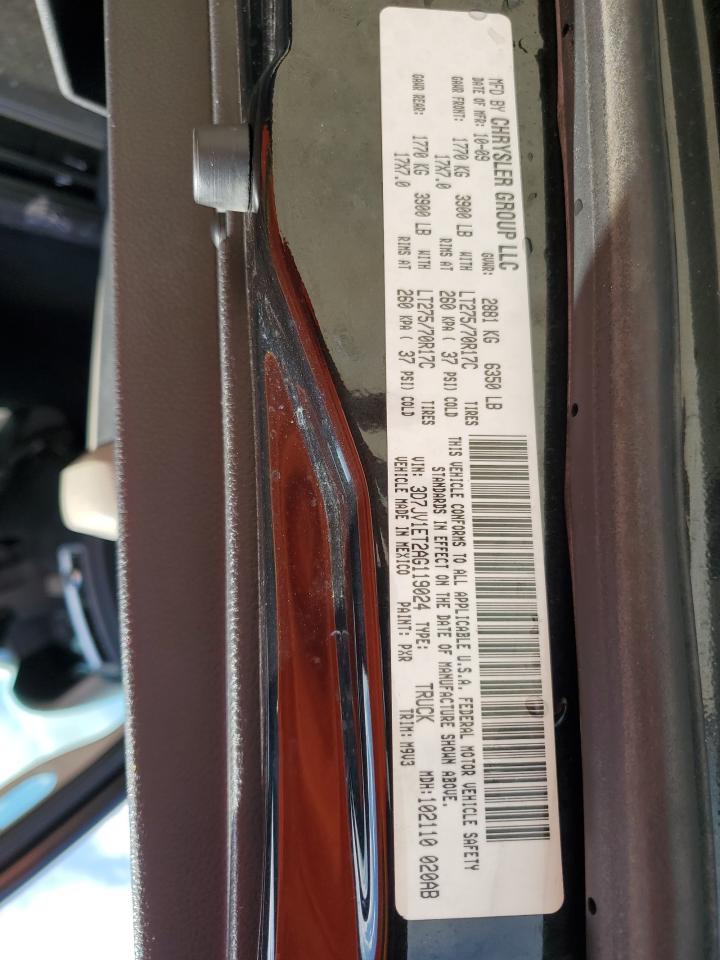 2010 Dodge RAM VIN 3D7JV1ET2AG119024 Copart auction photo, front end / minor dent/scratches damage thumbnail 12