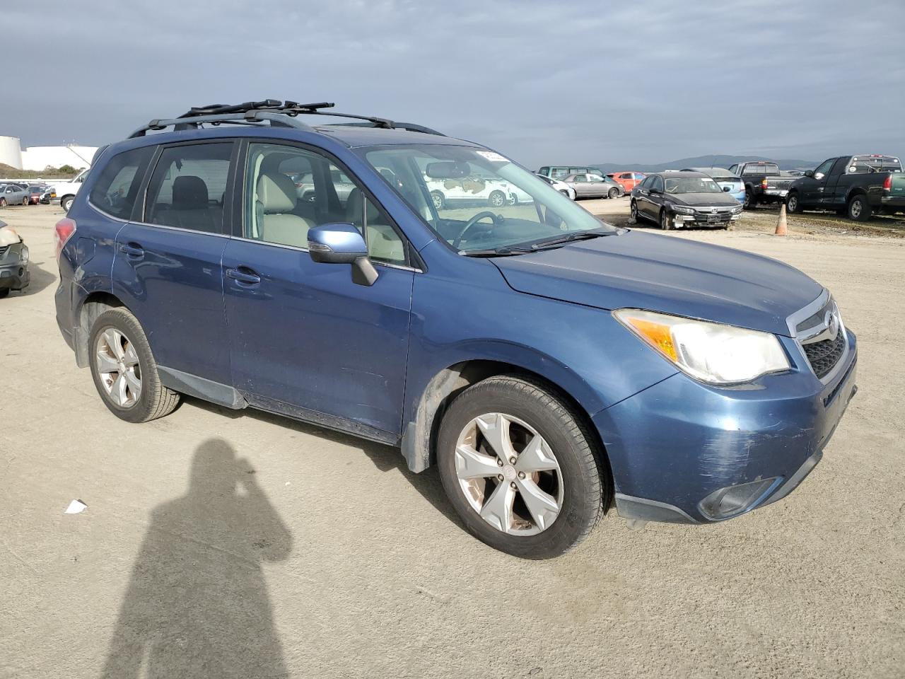 2014 Subaru Forester VIN JF2SJAMC4EH505730 Copart auction photo, mechanical / front end damage thumbnail 4