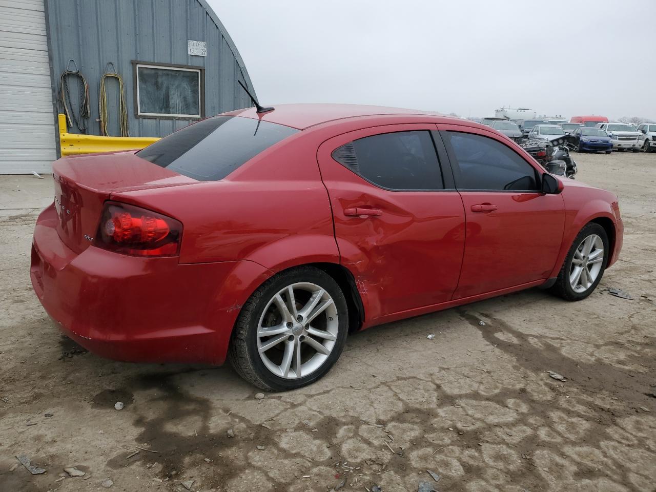 2013 Dodge Avenger VIN 1C3CDZCB5DN596903 Copart auction photo, side / front end damage thumbnail 3