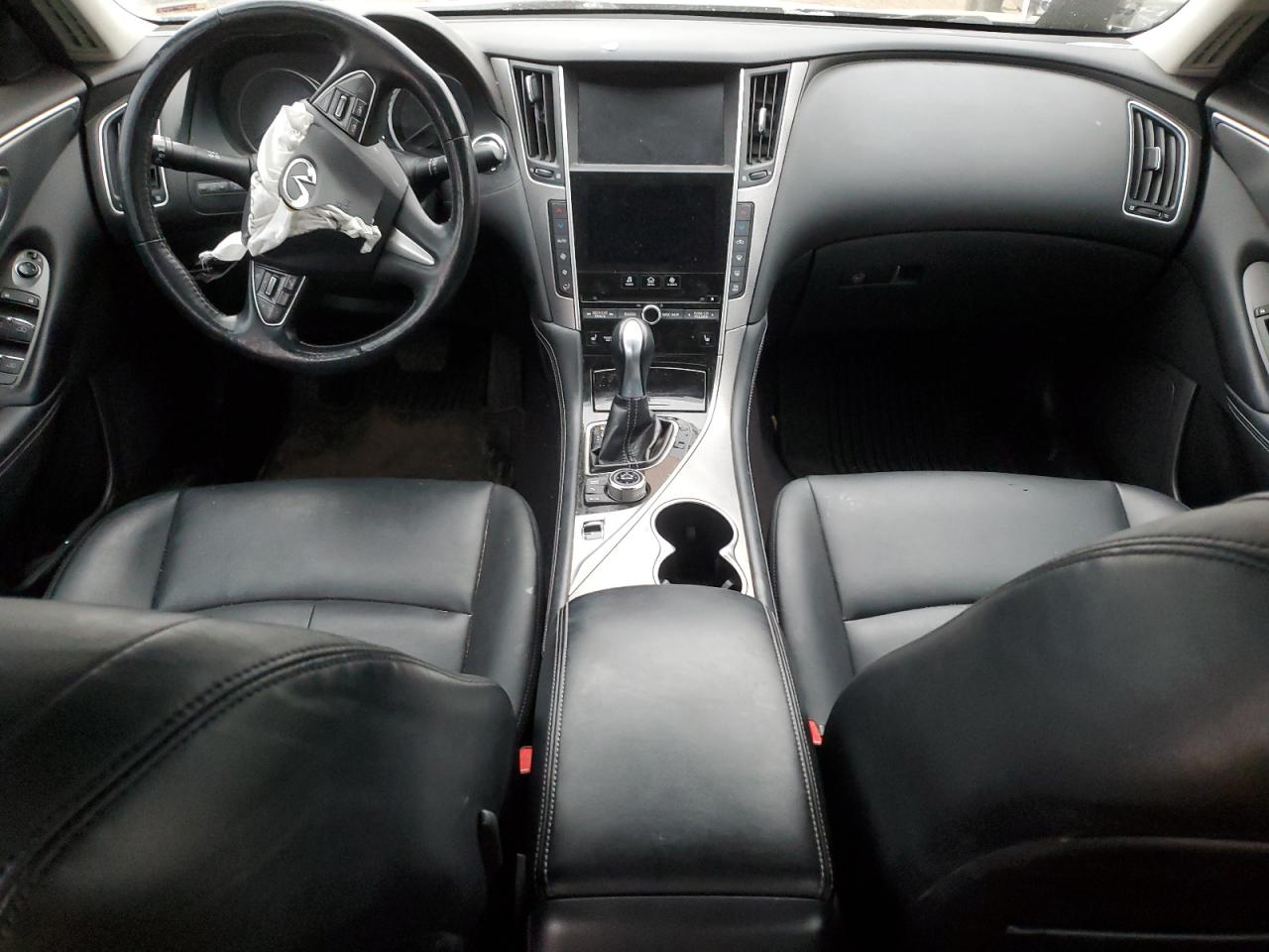 2015 Infiniti Q50 VIN JN1BV7AR3FM419299 Copart auction photo, front end damage thumbnail 8