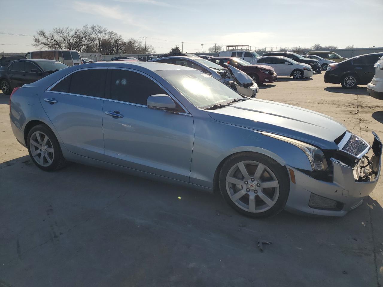 2013 Cadillac ATS VIN 1G6AB5S39D0122724 Copart auction photo, front end damage thumbnail 4