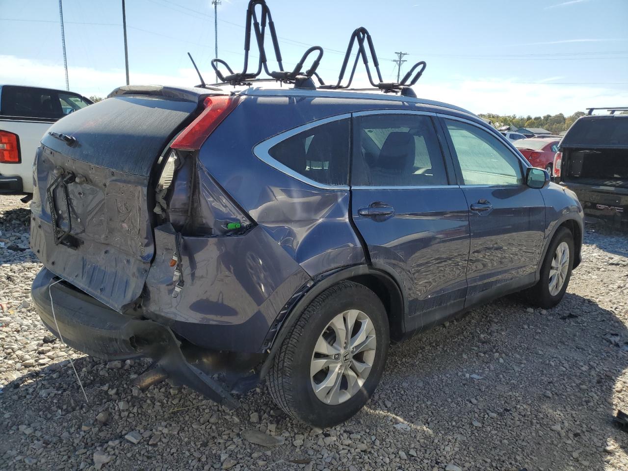 2013 Honda CR-V VIN 5J6RM3H75DL018071 Copart auction photo, rear end damage thumbnail 3