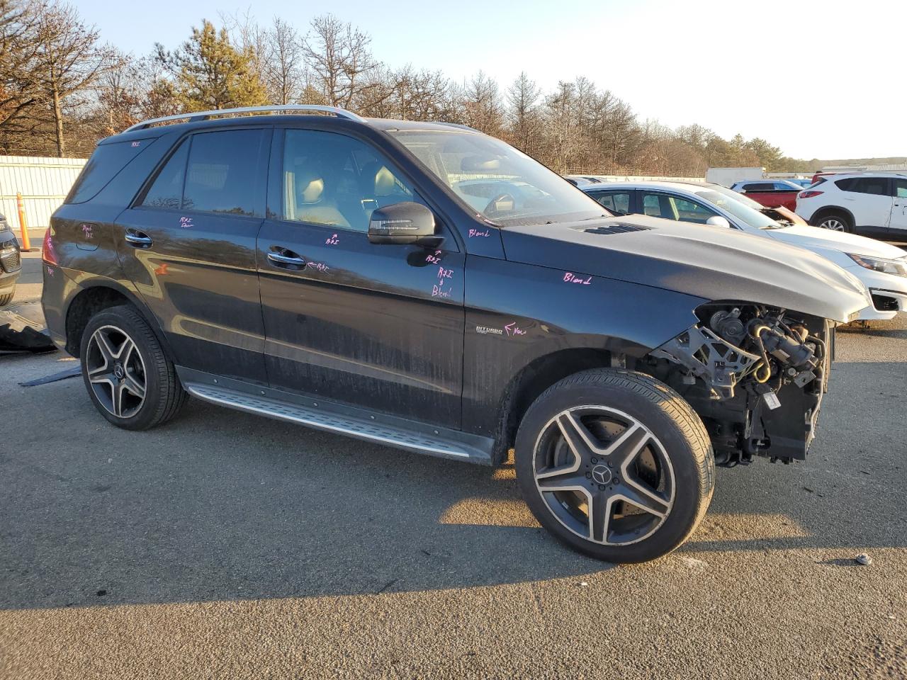 2017 Mercedes-Benz GLE VIN 4JGDA6EBXHA978745 Copart auction photo, all over / front end damage thumbnail 4