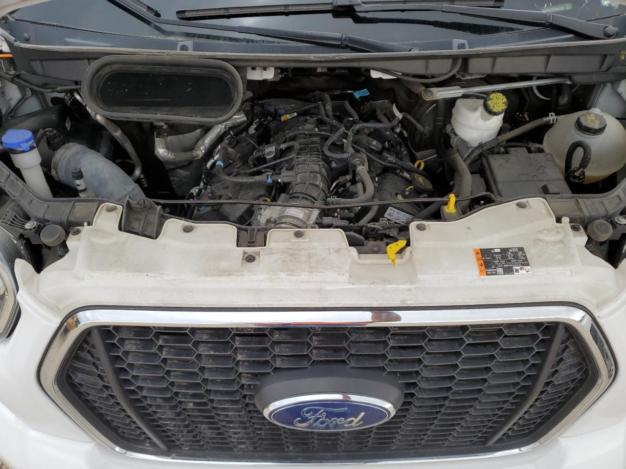 2023 Ford Transit VIN 1FBAX2YG7PKA64990 Copart auction photo, burn damage thumbnail 12
