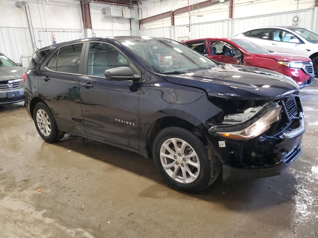2020 Chevrolet Equinox VIN 3GNAXSEV3LS644855 Copart auction photo, front end / side damage thumbnail 4