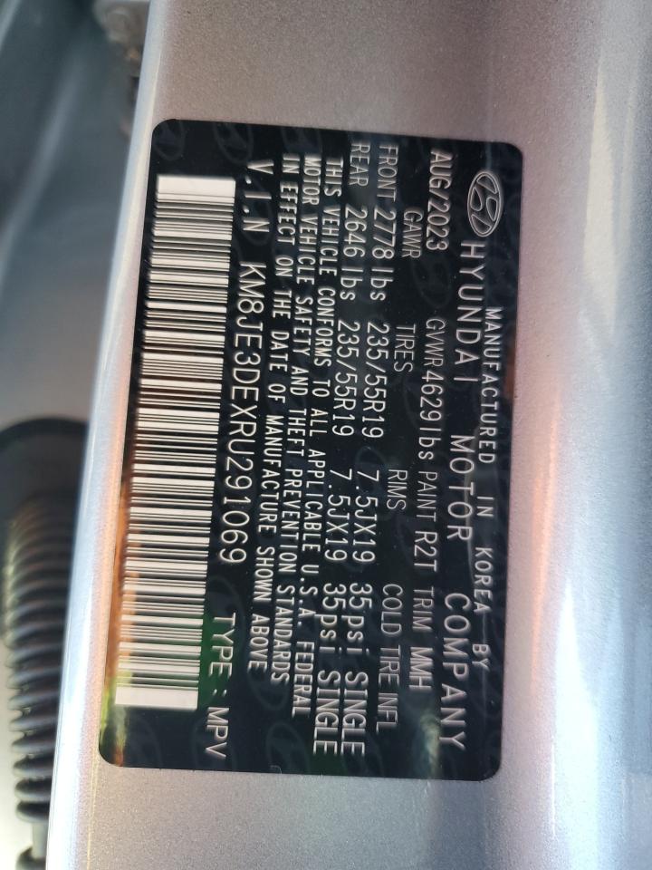 2024 Hyundai Tucson VIN KM8JE3DEXRU291069 Copart auction photo, all over damage thumbnail 13
