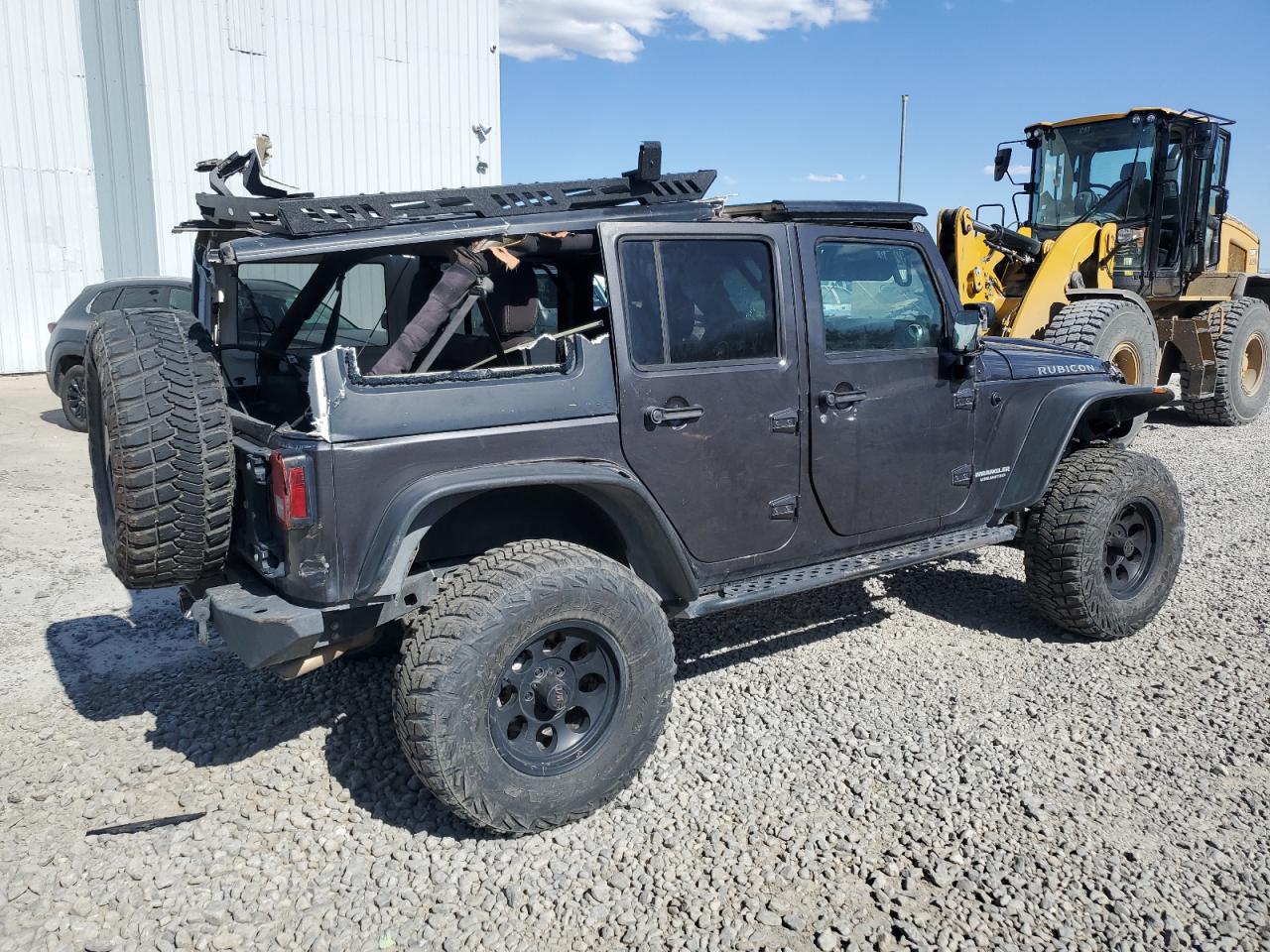 2014 Jeep Wrangler VIN 1C4BJWFG0EL274480 Copart auction photo, rollover damage thumbnail 3