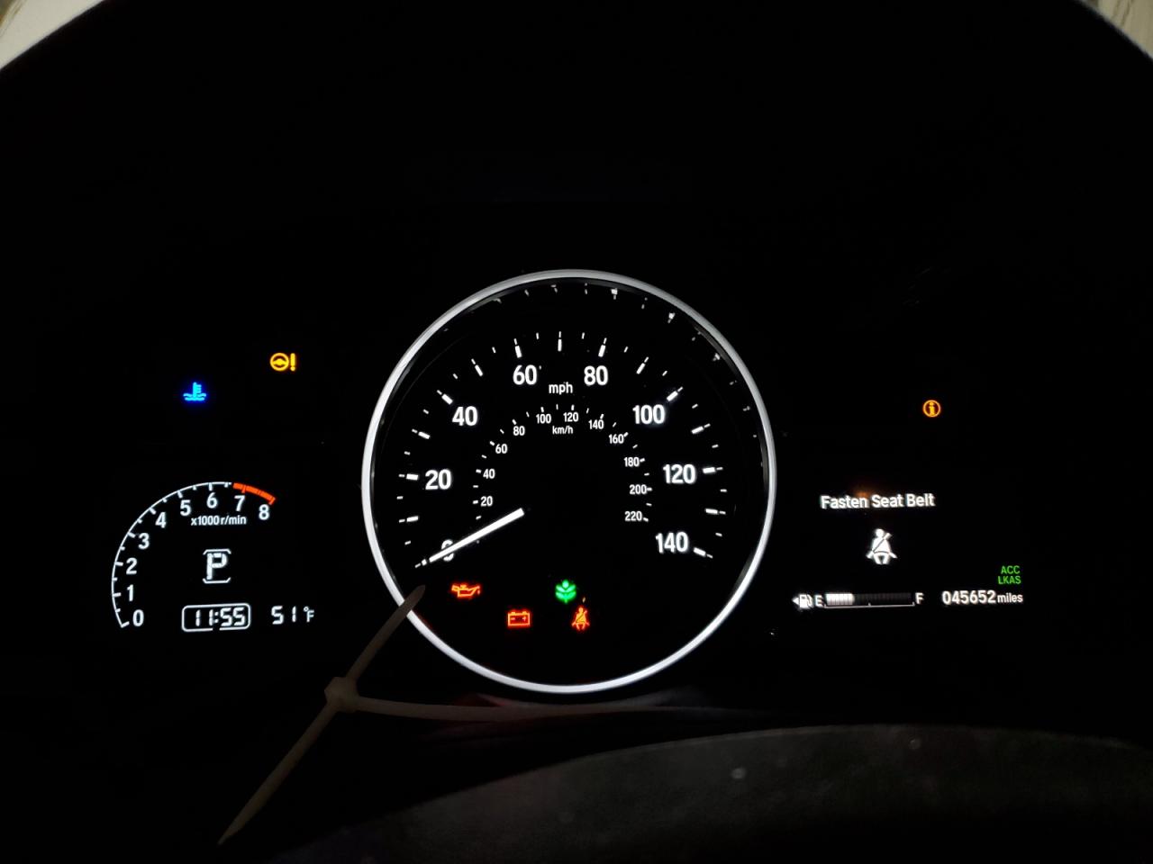 2019 Honda HR-V VIN 3CZRU5H58KM715028 Copart auction photo, front end / side damage thumbnail 9