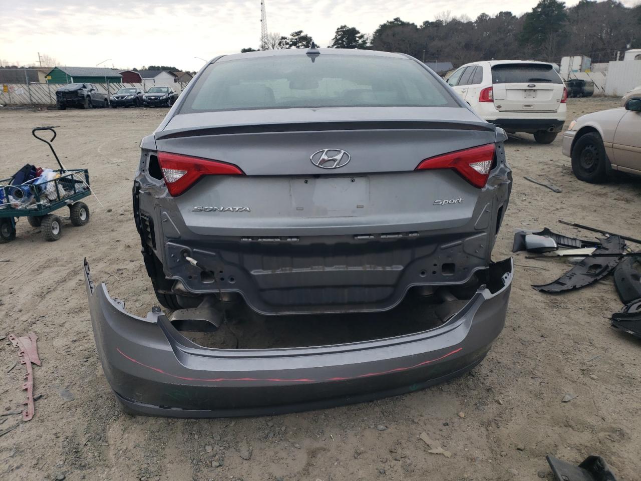2017 Hyundai Sonata VIN 5NPE34AF2HH482749 Copart auction photo, all over damage thumbnail 6