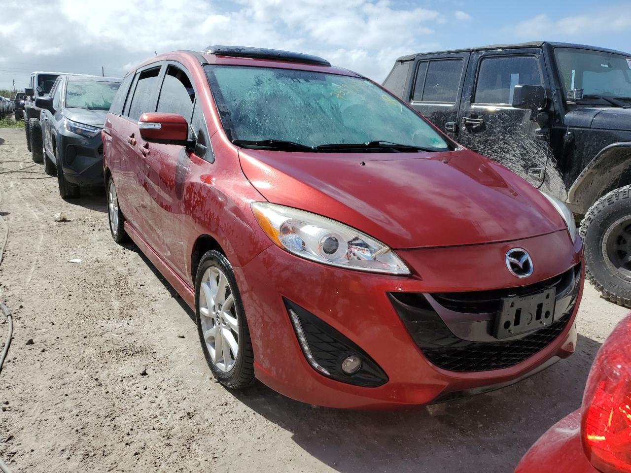 2015 Mazda 5 VIN JM1CW2DL6F0183733 Copart auction photo, water/flood damage thumbnail 5
