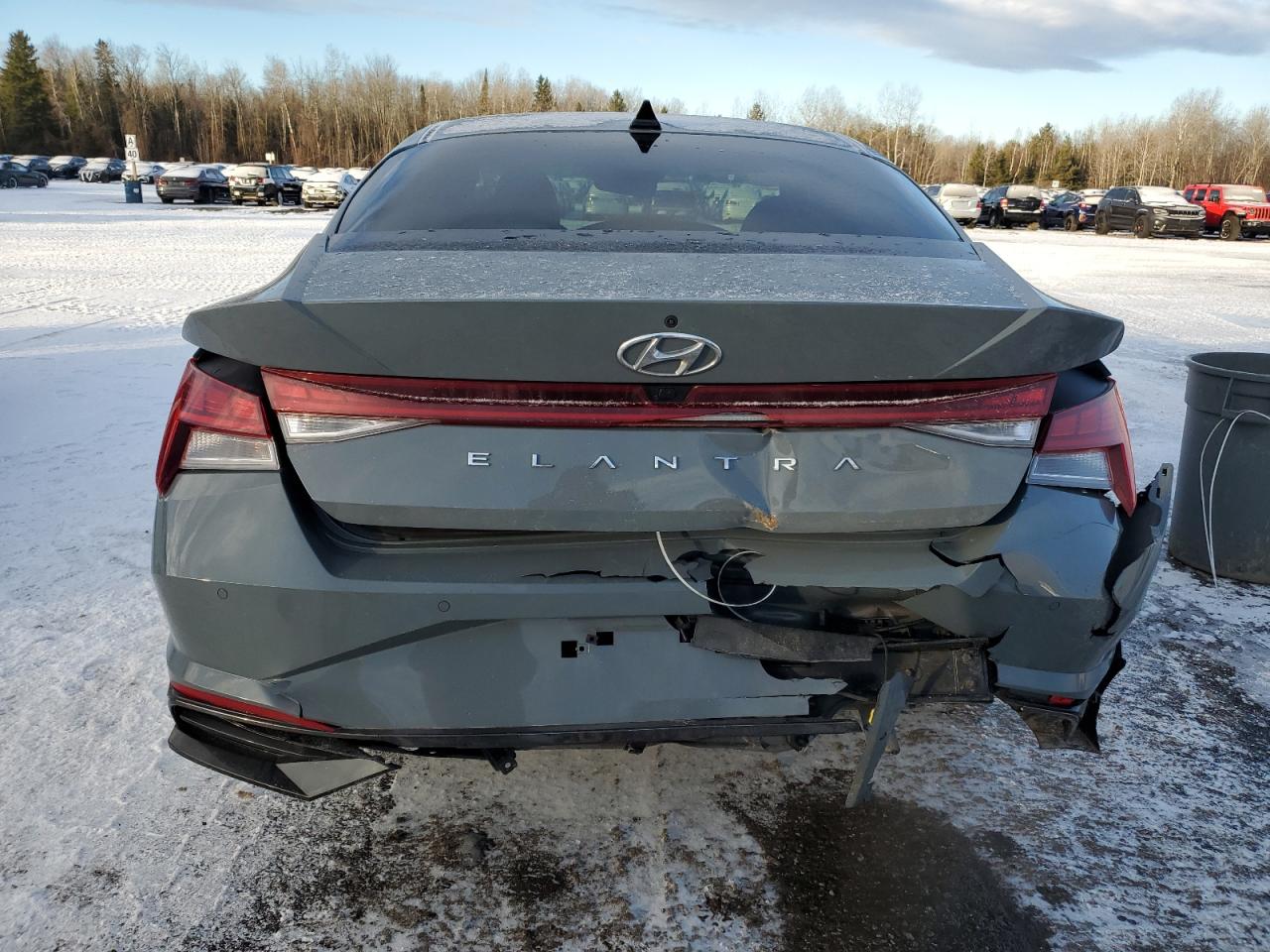 2022 Hyundai Elantra VIN KMHLN4AG2NU307585 Copart auction photo, rear end / front end damage thumbnail 6