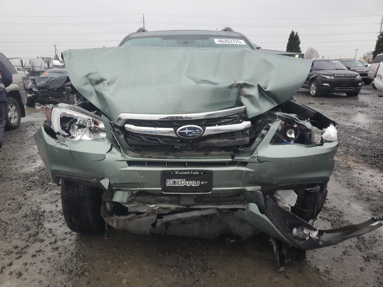 2018 Subaru Forester VIN JF2SJAGC7JH606363 Copart auction photo, front end damage thumbnail 5
