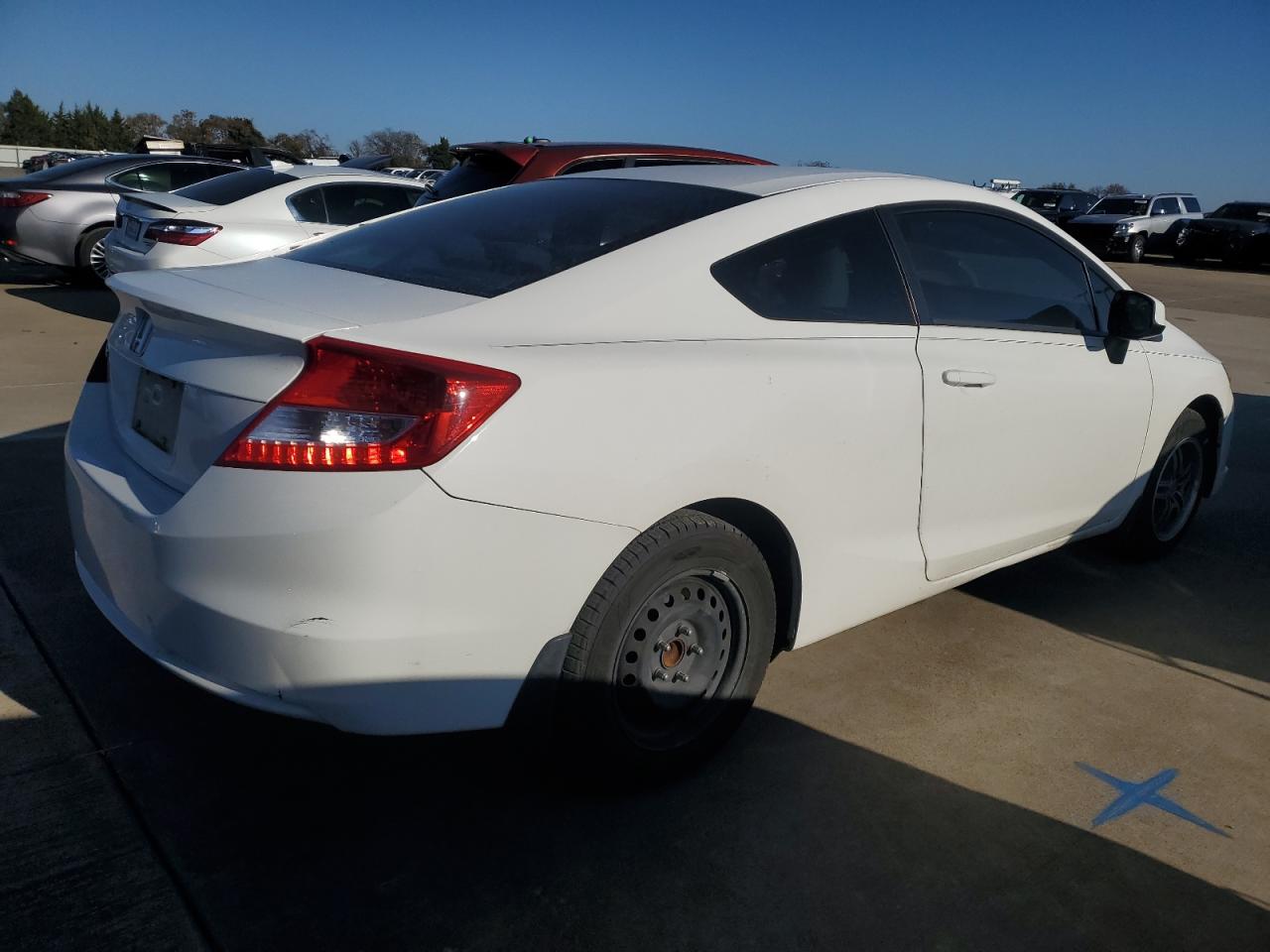 2013 Honda Civic VIN 2HGFG3B58DH516531 Copart auction photo, hail damage thumbnail 3