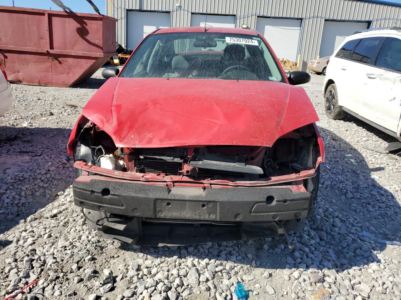 2007 Ford Focus VIN 1FAHP34N57W290786 Copart auction photo, front end damage thumbnail 5