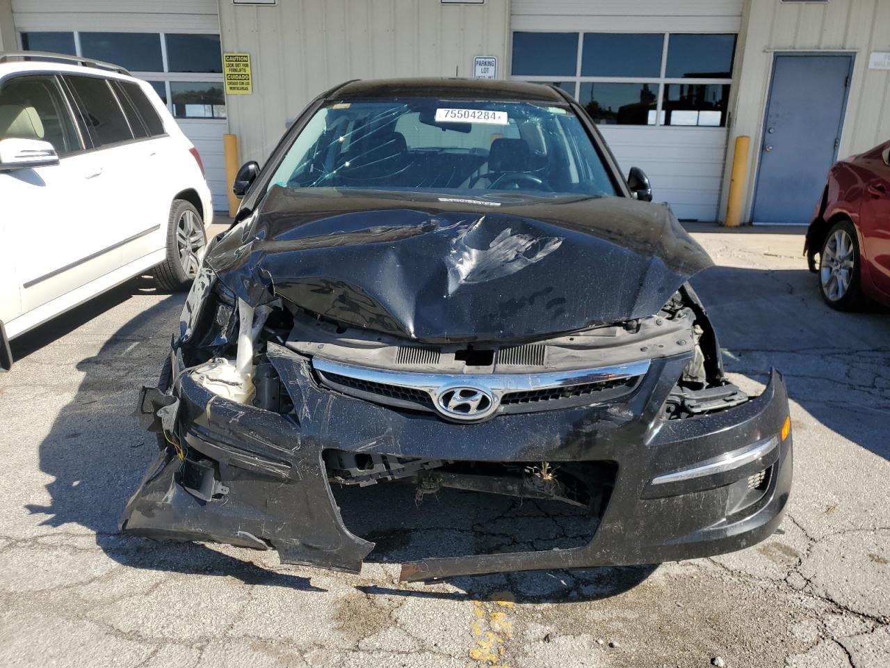 2012 Hyundai Elantra VIN KMHDB8AE3CU137429 Copart auction photo, front end / side damage thumbnail 5