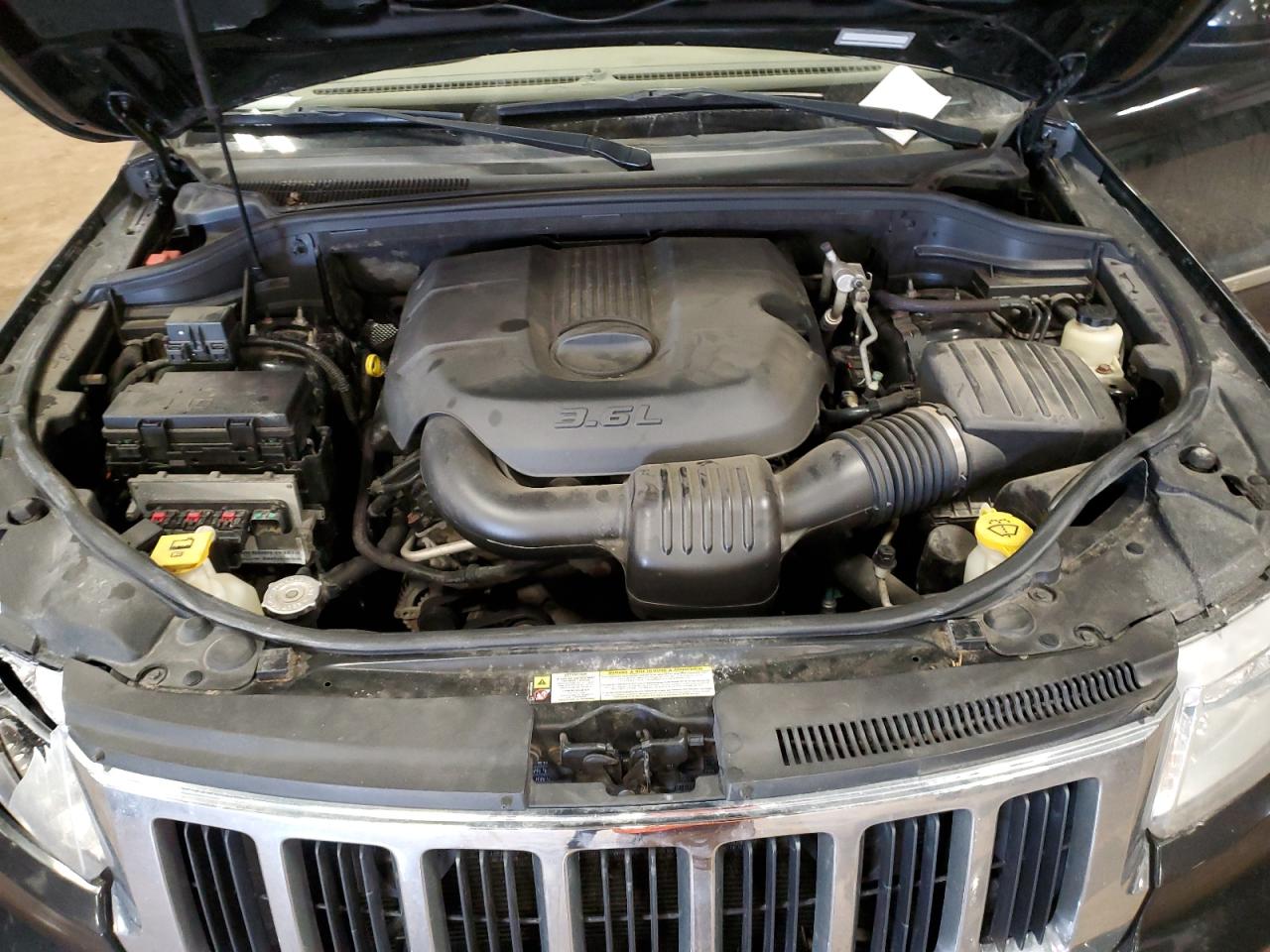2011 Jeep Grand Cherokee VIN 1J4RR4GG1BC571709 Copart auction photo, side / front end damage thumbnail 12