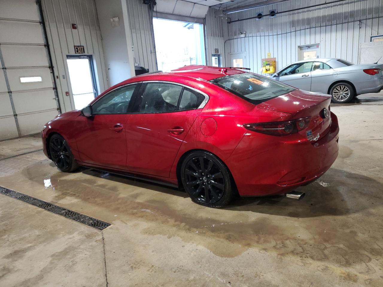 2021 Mazda 3 VIN JM1BPBAYXM1334900 Copart auction photo, side / front end damage thumbnail 2