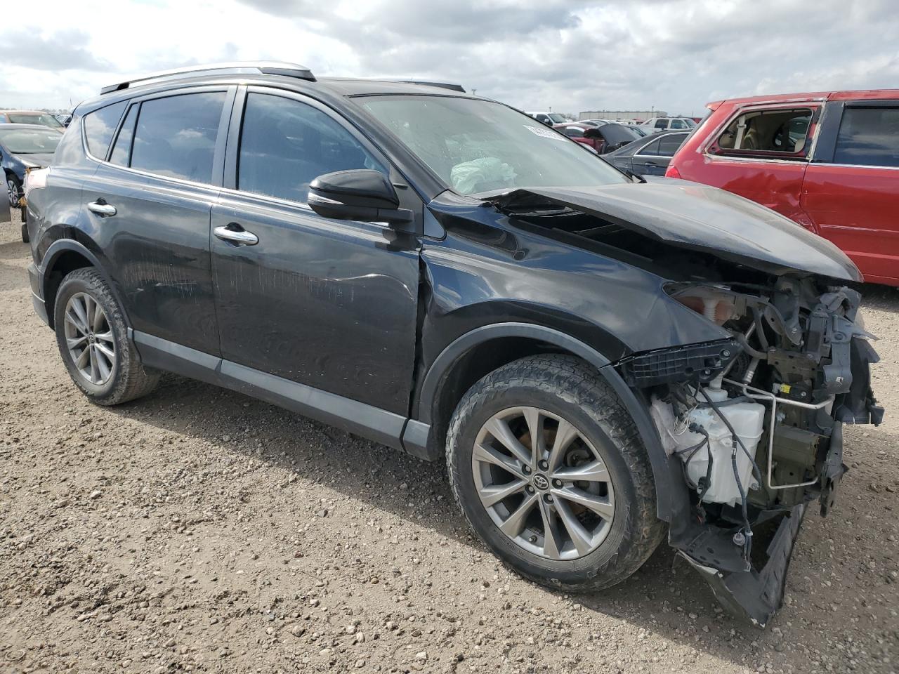 2017 Toyota RAV 4 VIN 2T3YFREV2HW354250 Copart auction photo, front end / side damage thumbnail 4