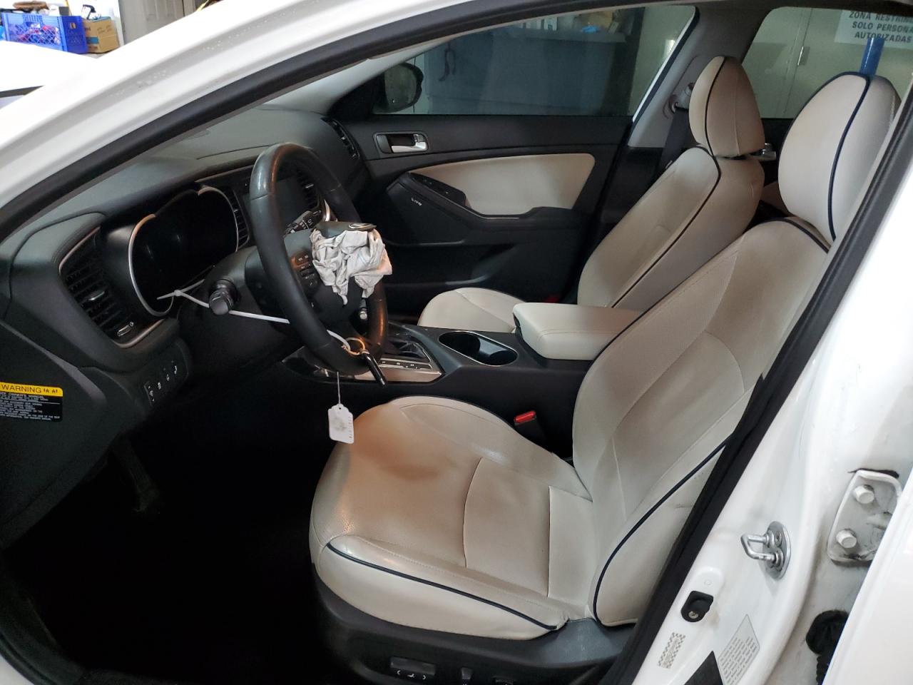 2015 KIA Optima VIN KNAGN4AD2F5088700 Copart auction photo, front end / side damage thumbnail 7