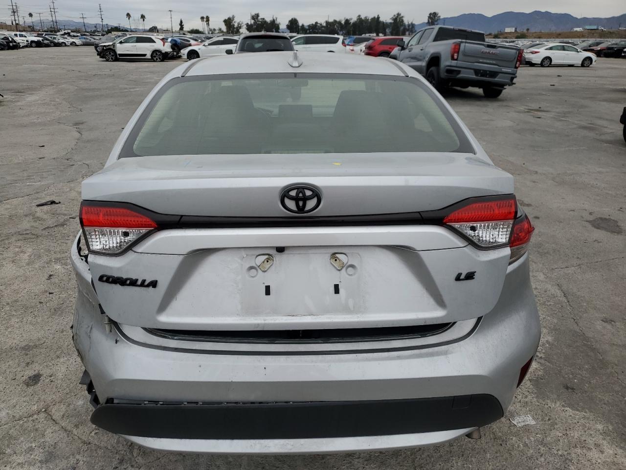 2022 Toyota Corolla VIN JTDEPMAEXN3023407 Copart auction photo, rear end / side damage thumbnail 6