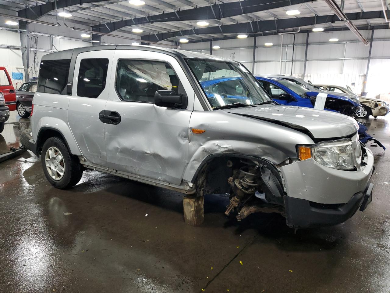 2011 Honda Element VIN 5J6YH2H36BL006600 Copart auction photo, front end / side damage thumbnail 4
