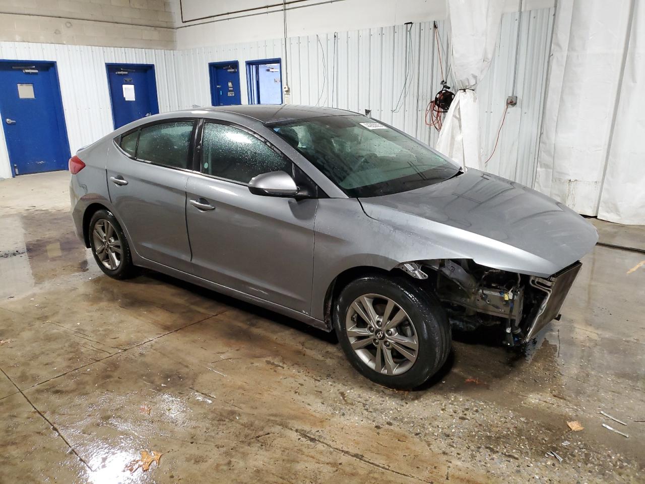 2018 Hyundai Elantra VIN 5NPD84LF8JH325856 Copart auction photo, front end / side damage thumbnail 4
