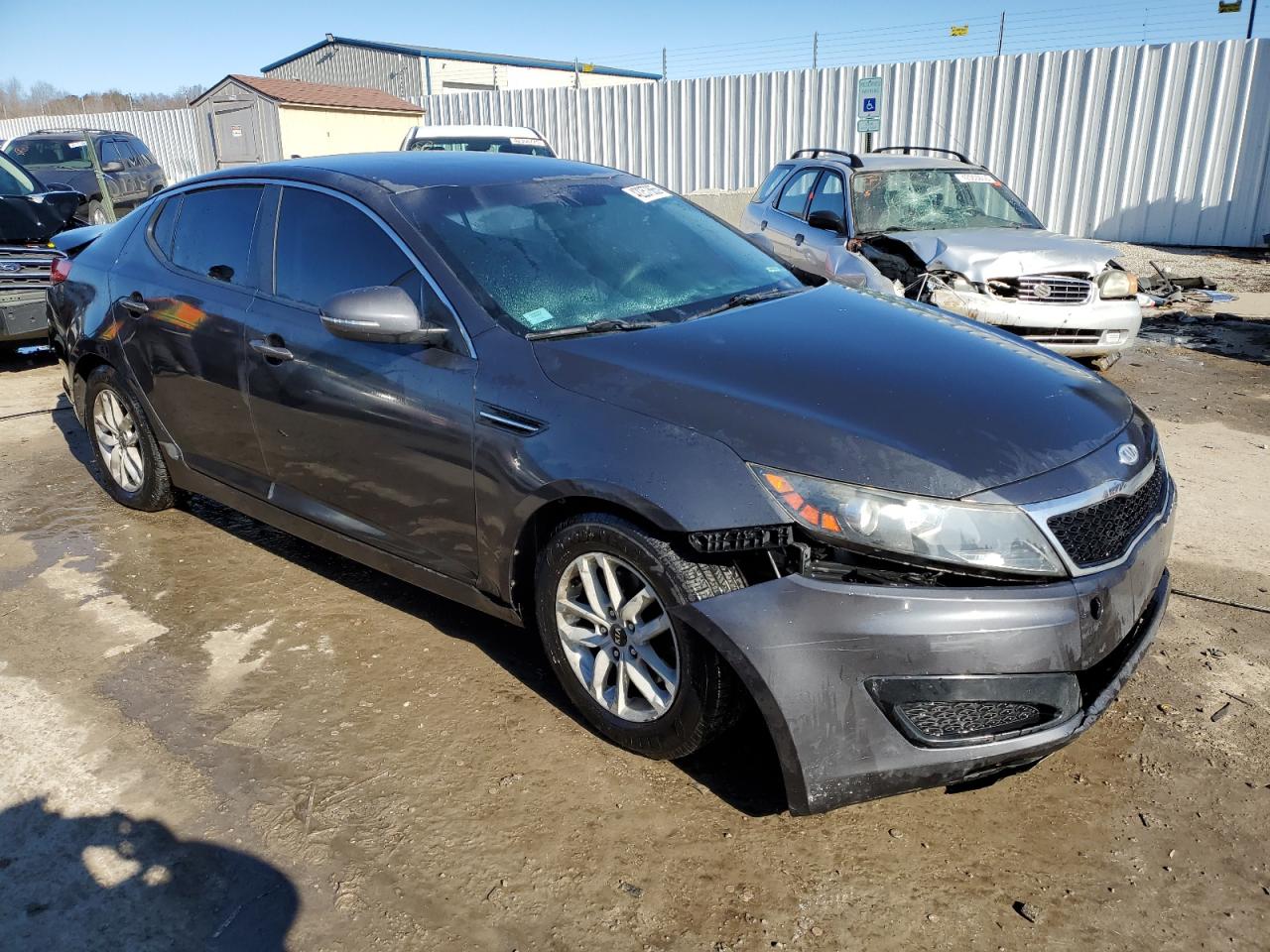 2011 KIA Optima VIN KNAGM4A7XB5058058 Copart auction photo, front end / rear end damage thumbnail 4