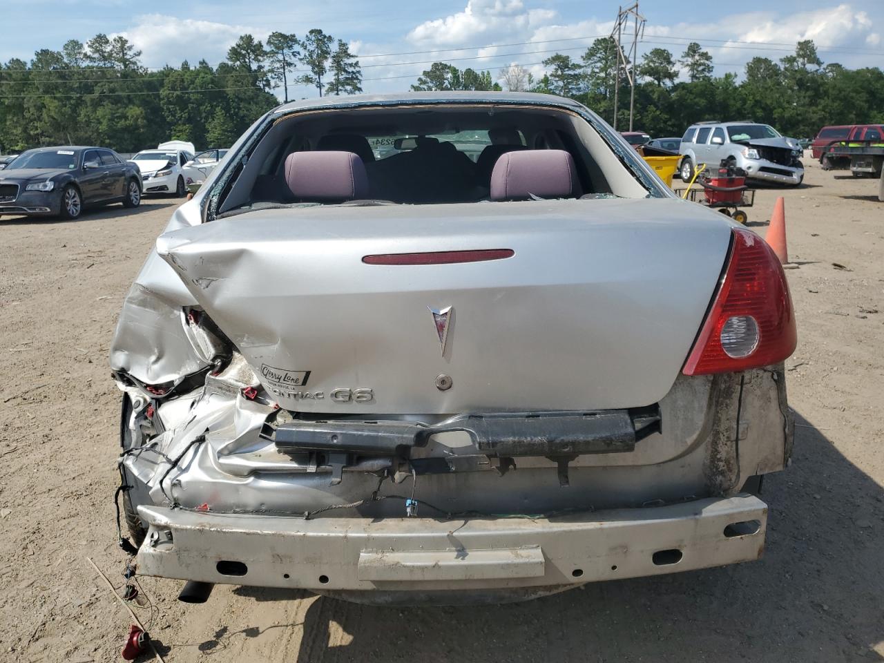 2007 Pontiac G6 VIN 1G2ZF58B074185537 Copart auction photo, rear end / mechanical damage thumbnail 6