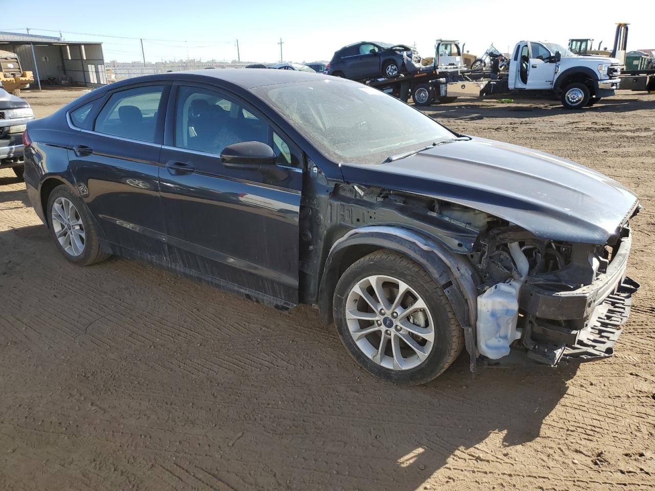 2020 Ford Fusion VIN 3FA6P0LU6LR198050 Copart auction photo, front end damage thumbnail 4