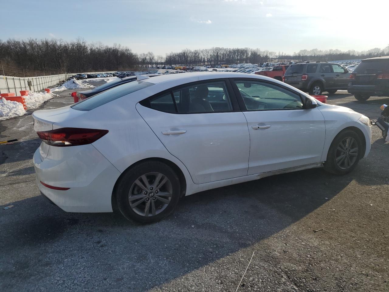 2018 Hyundai Elantra VIN 5NPD84LF1JH384411 Copart auction photo, undercarriage damage thumbnail 3