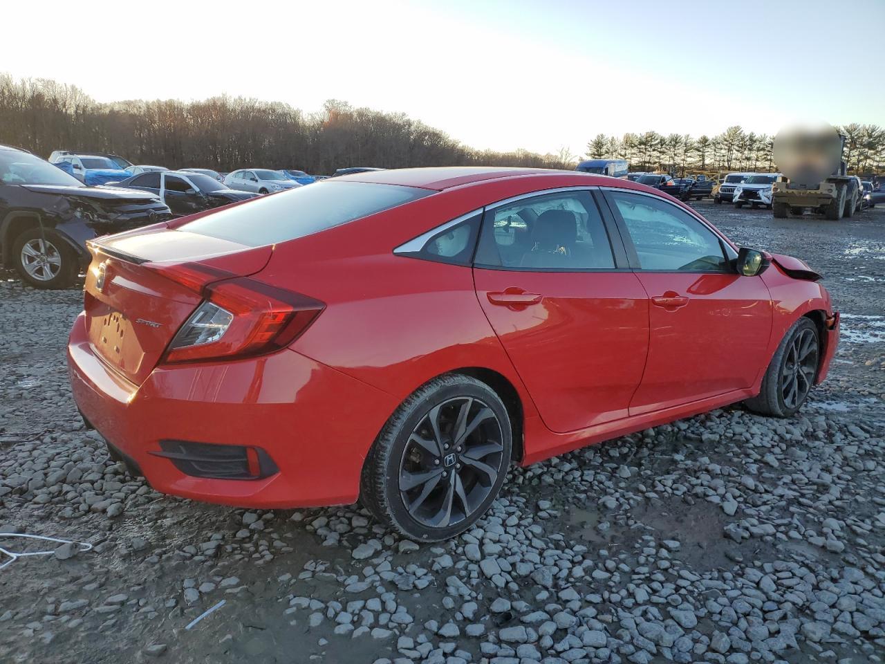 2021 Honda Civic VIN 2HGFC2F8XMH539819 Copart auction photo, front end damage thumbnail 3