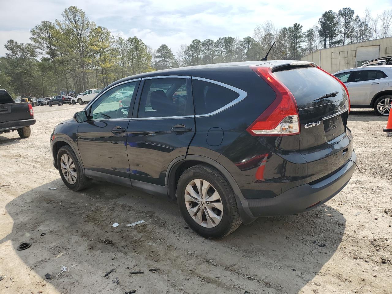 2014 Honda CR-V VIN 2HKRM3H51EH562187 Copart auction photo, front end / rear end damage thumbnail 2