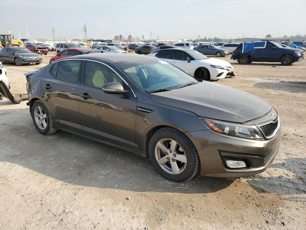 2015 KIA Optima VIN 5XXGM4A7XFG398489 Copart auction photo, rear end / all over damage thumbnail 4