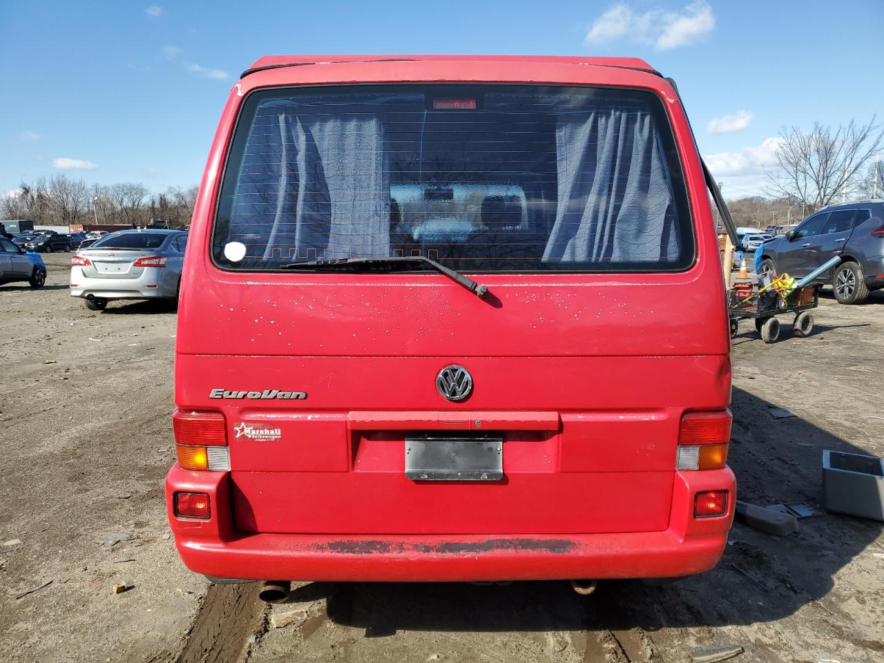 2001 Volkswagen EuroVan VIN WV2NB47051H127991 Copart auction photo, front end damage thumbnail 6