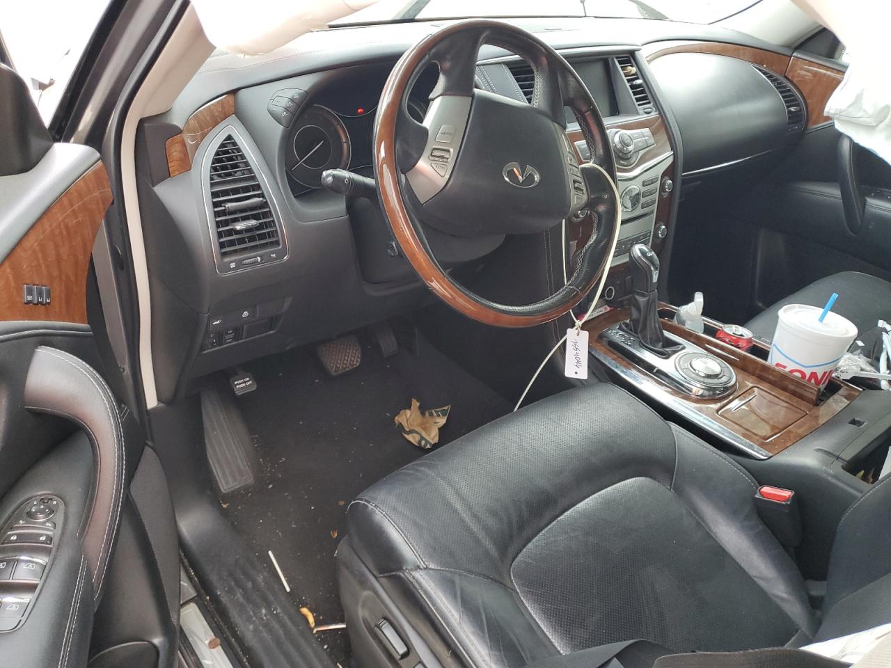2019 Infiniti QX80 VIN JN8AZ2NFXK9685548 Copart auction photo, side / rear end damage thumbnail 8