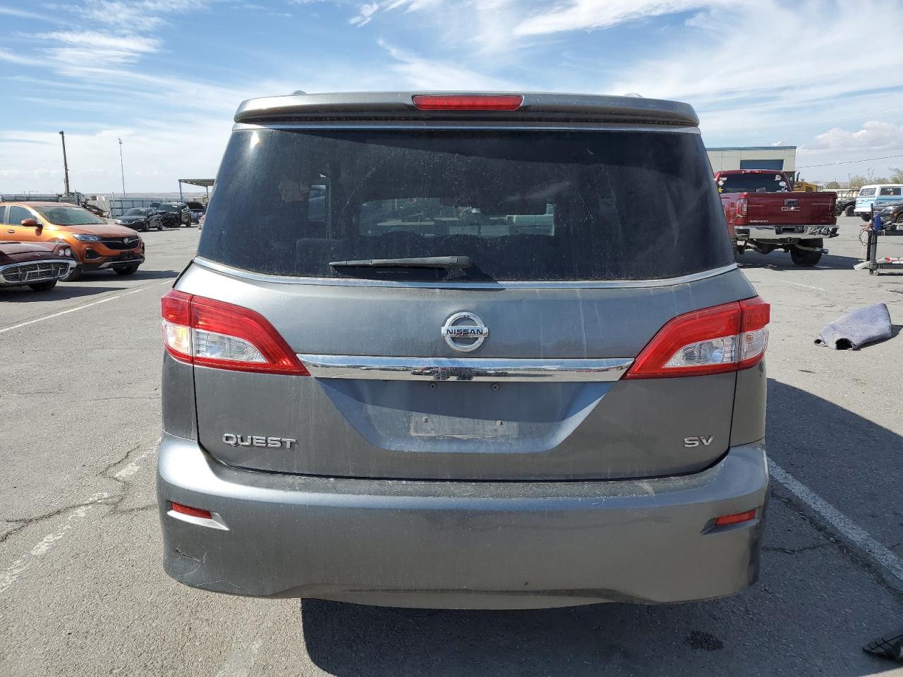 2016 Nissan Quest VIN JN8AE2KP2G9155428 Copart auction photo, side / front end damage thumbnail 6