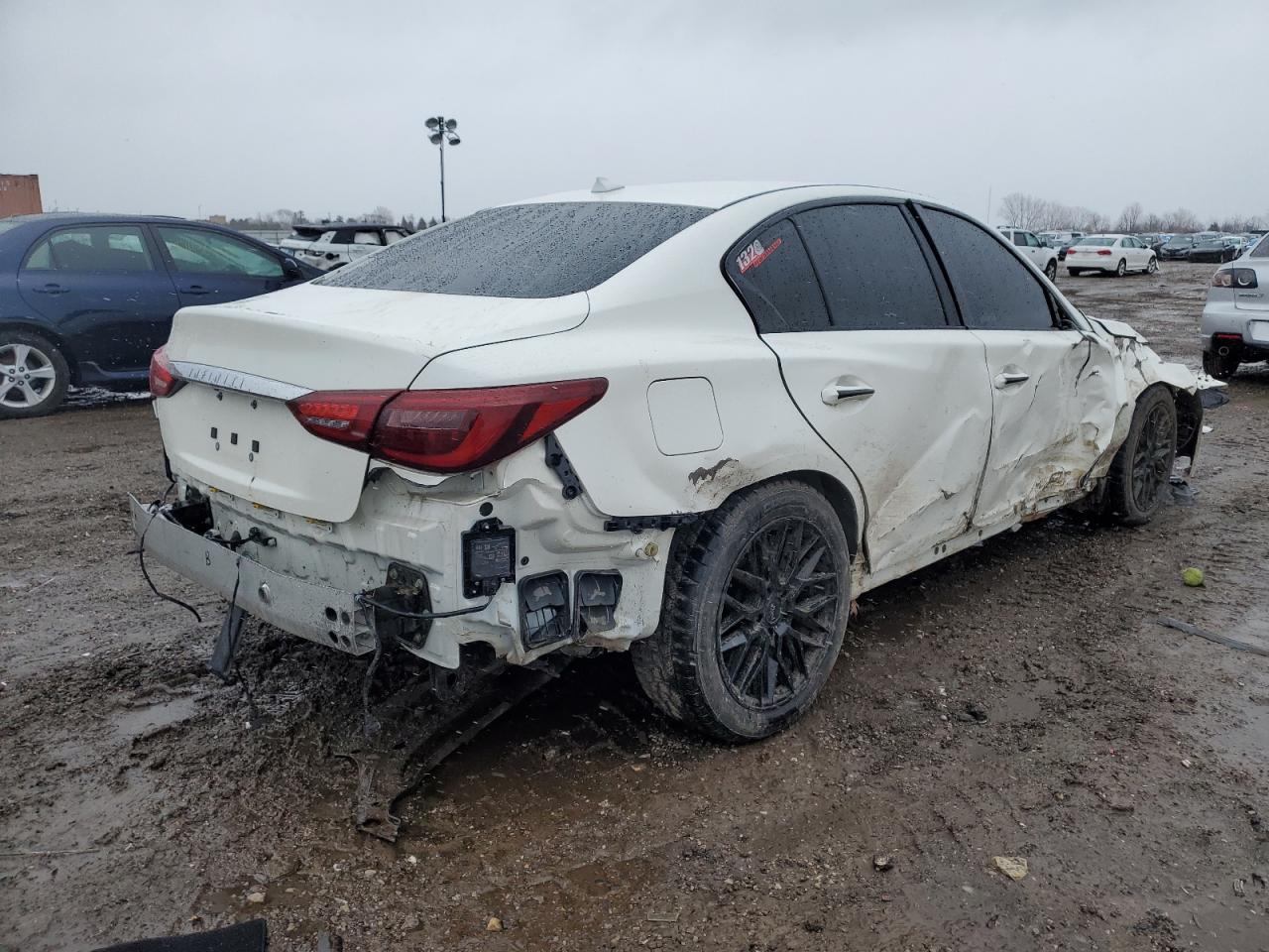 2020 Infiniti Q50 VIN JN1EV7AR6LM250288 Copart auction photo, all over damage thumbnail 3