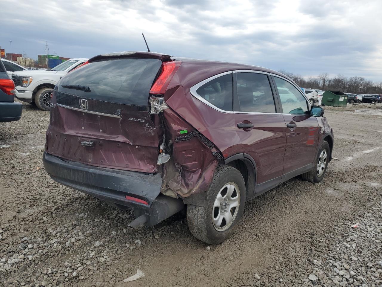 2014 Honda CR-V VIN 5J6RM4H35EL072538 Copart auction photo, rear end damage thumbnail 3
