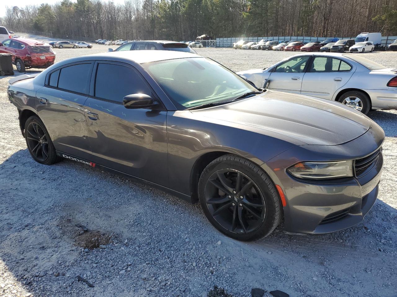 2018 Dodge Charger VIN 2C3CDXHG6JH187659 Copart auction photo, rear end / side damage thumbnail 4